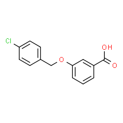 ChemSpider 2D Image | 3-[(4-Chlorobenzyl)oxy]benzoic acid | C14H11ClO3