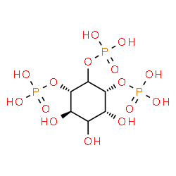 ChemSpider 2D Image | (1R,3S,4R,6R)-4,5,6-Trihydroxy-1,2,3-cyclohexanetriyl tris[dihydrogen (phosphate)] | C6H15O15P3
