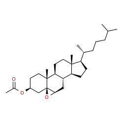 ChemSpider 2D Image | (3beta,5beta,6beta)-5,6-Epoxycholestan-3-yl acetate | C29H48O3