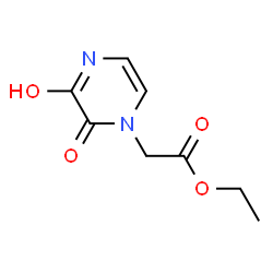 ChemSpider 2D Image | Ethyl (3-hydroxy-2-oxopyrazin-1(2H)-yl)acetate | C8H10N2O4