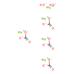 ChemSpider 2D Image | Magnesium carbonate hydroxide (5:4:2) | C4H2Mg5O14