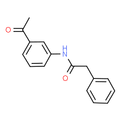 ChemSpider 2D Image | N-(3-Acetylphenyl)-2-phenylacetamide | C16H15NO2