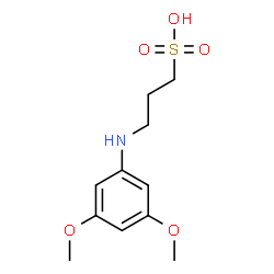 ChemSpider 2D Image | 3-[(3,5-Dimethoxyphenyl)amino]-1-propanesulfonic acid | C11H17NO5S