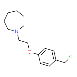 ChemSpider 2D Image | 1-(2-(4-(chloromethyl)phenoxy)ethyl)azepane | C15H22ClNO
