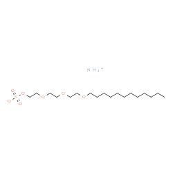 ChemSpider 2D Image | AMMONIUM LAURETH-3 SULFATE | C18H41NO7S
