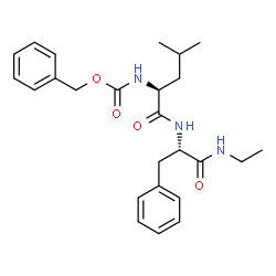 ChemSpider 2D Image | N-[(Benzyloxy)carbonyl]-L-leucyl-N-ethyl-L-phenylalaninamide | C25H33N3O4