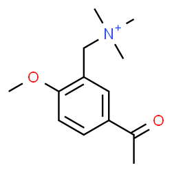 ChemSpider 2D Image | (5-Acetyl-2-methoxyphenyl)-N,N,N-trimethylmethanaminium | C13H20NO2