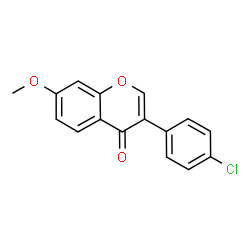 ChemSpider 2D Image | 3-(4-Chlorophenyl)-7-methoxy-4H-chromen-4-one | C16H11ClO3