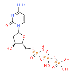 ChemSpider 2D Image | 2'-Deoxycytidine 5'-(tetrahydrogen triphosphate) | C9H16N3O1332P3