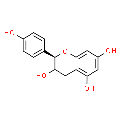 ChemSpider 2D Image | (2R)-2-(4-Hydroxyphenyl)-3,5,7-chromanetriol | C15H14O5