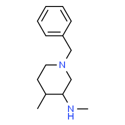 ChemSpider 2D Image | 1-Benzyl-N,4-dimethyl-3-piperidinamine | C14H22N2