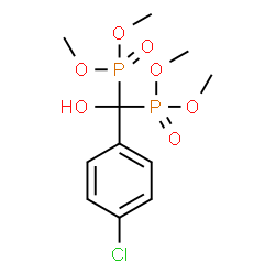 ChemSpider 2D Image | Tetramethyl [(4-chlorophenyl)(hydroxy)methylene]bis(phosphonate) | C11H17ClO7P2