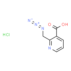 ChemSpider 2D Image | 2-(Azidomethyl)nicotinic acid hydrochloride (1:1) | C7H7ClN4O2