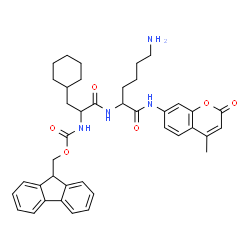 ChemSpider 2D Image | 3-Cyclohexyl-N-[(9H-fluoren-9-ylmethoxy)carbonyl]alanyl-N-(4-methyl-2-oxo-2H-chromen-7-yl)lysinamide | C40H46N4O6