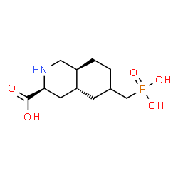 ChemSpider 2D Image | (3S,4aR,8aS)-6-(Phosphonomethyl)decahydro-3-isoquinolinecarboxylic acid | C11H20NO5P