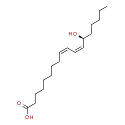 ChemSpider 2D Image | (9Z,11Z,13S)-13-Hydroxy-9,11-octadecadienoic acid | C18H32O3