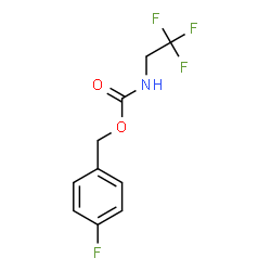 ChemSpider 2D Image | 4-Fluorobenzyl (2,2,2-trifluoroethyl)carbamate | C10H9F4NO2