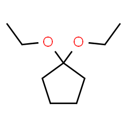 ChemSpider 2D Image | 1,1-Diethoxycyclopentane | C9H18O2