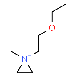 ChemSpider 2D Image | 1-(2-ethoxyethyl)-1-methyl-aziridin-1-ium | C7H16NO
