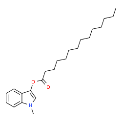 ChemSpider 2D Image | 1-Methyl-1H-indol-3-yl myristate | C23H35NO2
