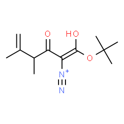 ChemSpider 2D Image | (1Z)-1-Hydroxy-4,5-dimethyl-1-[(2-methyl-2-propanyl)oxy]-3-oxo-1,5-hexadiene-2-diazonium | C12H19N2O3