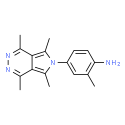 ChemSpider 2D Image | 2-Methyl-4-(1,4,5,7-tetramethyl-6H-pyrrolo[3,4-d]pyridazin-6-yl)aniline | C17H20N4