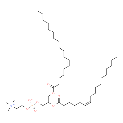 ChemSpider 2D Image | 2,3-Bis[(6Z)-6-octadecenoyloxy]propyl 2-(trimethylammonio)ethyl phosphate | C44H84NO8P