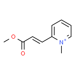 ChemSpider 2D Image | 2-[(1E)-3-Methoxy-3-oxo-1-propen-1-yl]-1-methylpyridinium | C10H12NO2