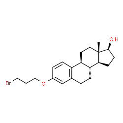 ChemSpider 2D Image | (17beta)-3-(3-Bromopropoxy)estra-1,3,5(10)-trien-17-ol | C21H29BrO2