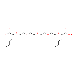 ChemSpider 2D Image | 2,16-Dibutyl-3,6,9,12,15-pentaoxaheptadecane-1,17-dioic acid | C20H38O9