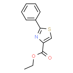 ChemSpider 2D Image | Ethyl 2-phenylthiazole-4-carboxylate | C12H11NO2S