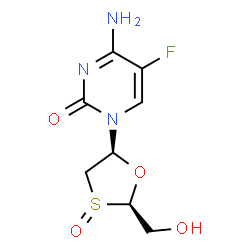 ChemSpider 2D Image | Emtricitabine S-Oxide | C8H10FN3O4S