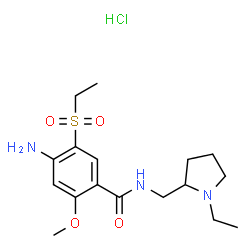 ChemSpider 2D Image | AMISULPRIDE HYDROCHLORIDE | C17H28ClN3O4S