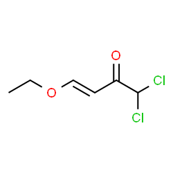 ChemSpider 2D Image | (3E)-1,1-Dichloro-4-ethoxy-3-buten-2-one | C6H8Cl2O2