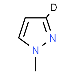 ChemSpider 2D Image | 1H-Pyrazole-3-d, 1-methyl- | C4H5DN2