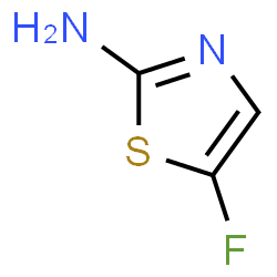 ChemSpider 2D Image | 5-fluorothiazol-2-amine | C3H3FN2S