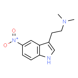 ChemSpider 2D Image | 3-(2-dimethylaminoethyl)-5-nitroindole | C12H15N3O2