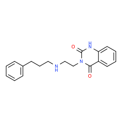 ChemSpider 2D Image | 3-{2-[(3-Phenylpropyl)amino]ethyl}-2,4(1H,3H)-quinazolinedione | C19H21N3O2