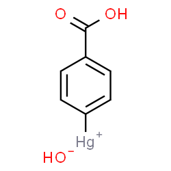 ChemSpider 2D Image | p-hydroxymercuribenzoic acid | C7H6HgO3