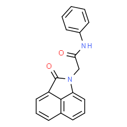 ChemSpider 2D Image | 2-(2-Oxobenzo[cd]indol-1(2H)-yl)-N-phenylacetamide | C19H14N2O2