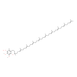 ChemSpider 2D Image | 7,8-Dimethoxy-2,5-dimethyl-2-[(3E,7E,11E,15E,19E,23E,27E,31E)-4,8,12,16,20,24,28,32,36-nonamethyl-3,7,11,15,19,23,27,31,35-heptatriacontanonaen-1-yl]-6-chromanol | C59H92O4