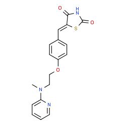 ChemSpider 2D Image | (5Z)-didehydro rosiglitazone | C18H17N3O3S