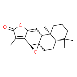 ChemSpider 2D Image | (8alpha,14alpha)-8,14:12,16-Diepoxyabieta-11,13(15)-dien-16-one | C20H26O3
