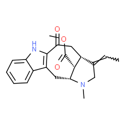 ChemSpider 2D Image | Methyl (5alpha,15alpha,16R,19Z)-3-oxovobasan-17-oate | C21H24N2O3