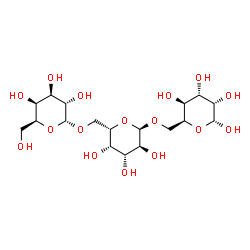 ChemSpider 2D Image | alpha-L-Galactopyranosyl-(1->6)-alpha-L-galactopyranosyl-(1->6)-alpha-L-gulopyranose | C18H32O16