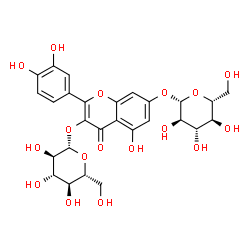 ChemSpider 2D Image | QUERCETIN 3,7-DIGLUCOSIDE | C27H30O17