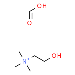 ChemSpider 2D Image | formic acid; 2-hydroxyethyl-trimethyl-ammonium | C6H16NO3
