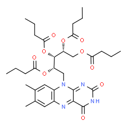 ChemSpider 2D Image | Riboflavin Tetrabutyrate | C33H44N4O10