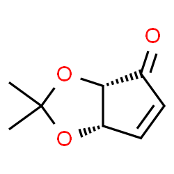 ChemSpider 2D Image | (3aS,6aS)-2,2-dimethyl-2H,3aH,4H,6aH-cyclopenta[d][1,3]dioxol-4-one | C8H10O3