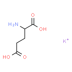 ChemSpider 2D Image | Glutamic acid, potassium salt (1:1) | C5H9KNO4